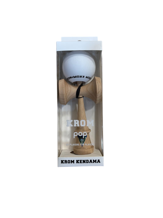 Krom Kendama Pop Rubber White