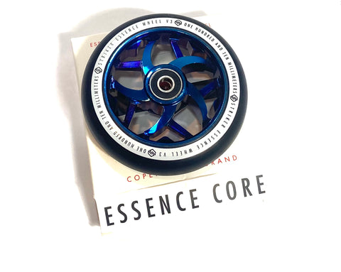 Essence Core V3 Scooter Wheels Blue Chrome